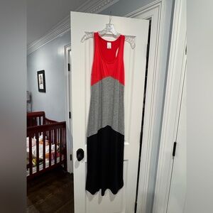 Xhilaration Color Block Tank Maxi Dress